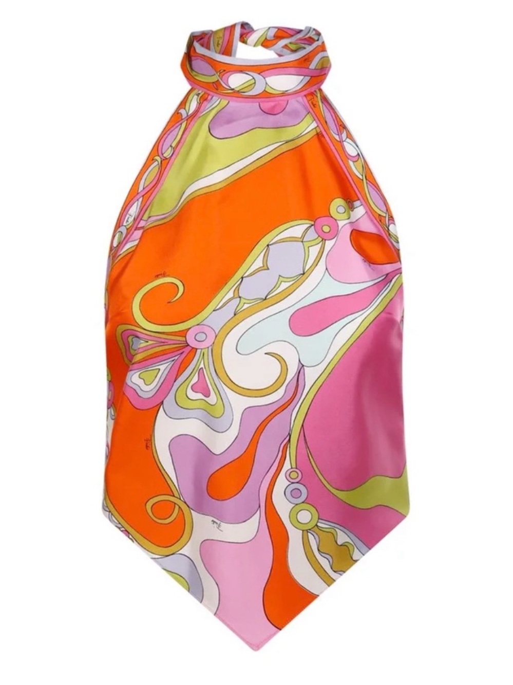 Emilio Pucci Iride Print Halter Top
